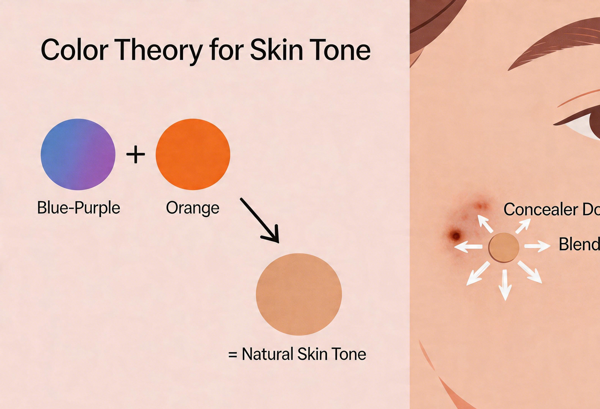 遮瑕色彩原理与手法